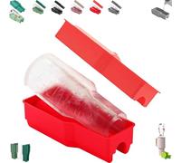 Silicone Ice Cube Tray Easy to Release, Reusable Tumbler Ice Mold for Stanley Cup 30-40 oz, Release ICES Mold Maker with Lid for Drink, Juice, Whiskey, Cocktail, Coffee (Red 1pcs)