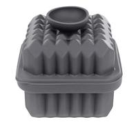 Silicone Ice Cube Tray, Large Silicone Ice Tray, 2 Inch Square Rose Mold for Whiskey Cocktails, Slow Melt Large Cube Maker for Home Bar Freezer(Grey)