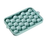 Silicone Ice Cube Tray with 25 Round Grids, Compact Ice Box for Small Balls, Versatile Freezer Mould for Cocktails, Whisky, Cold Drinks, Flexible Baking Mould for Creative Kitchen, Lightweight (Blue
