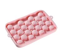 Silicone Ice Cube Tray with 25 Round Grids, Compact Ice Box for Small Balls, Versatile Freezer Mould for Cocktails, Whisky, Cold Drinks, Flexible Baking Mould for Creative Kitchen, Lightweight (One