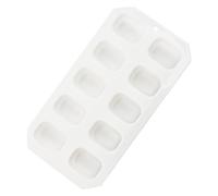 Silicone Ice Cube Trays Fast Freezing with Non Spill Design Easy Release Ice Molds for Home Kitchen Cocktails Beverages and Chocolate Food Grade Durable Freezer Tray (White)