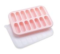 Silicone Ice Cubes Maker with 14 Compartment and Leak Proof Lid Sausage Maker Chocolate Making Tool Easy Releases Silicone Ice Tray