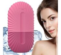 Silicone Ice Face Roller Reusable Ice Facial Mold Cooling Refreshing Facial Rollers for Puffiness, Eyes and Neck Naturally Conditioning, Brighten Skin 6.2x4.4x11.4cm