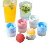 Silicone Ice Hockey Maker Circular Tray Homemade Whiskey 1Pcs(White,Large size 77.2cm)