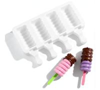 Silicone Ice Lolly Moulds with Sticks | BPA Free Popsicle Mould Set | Ice Pop Moulds for Kids and Adults, Food Grade, Non-Stick, Easy Demould