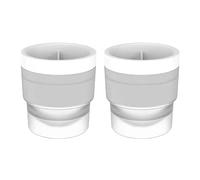 Silicone Ice Maker Large Round Ball Bowl for Whisky Cocktails Easy Release Quick Making of Ice Balls Reusable Mould with Lid Ideal for Bars Restaurants (C, 7.7 x 5.6 cm)
