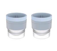 Silicone Ice Maker Large Round Ball Bowl for Whisky Cocktails Easy Release Quick Making of Ice Balls Reusable Mould with Lid Ideal for Bars Restaurants (A, 7.7 x 5.6 cm)