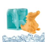 Silicone Ice Mold, Reusable Quick Release - Silicone Ice Mould in Dinosaur Shape - for Whisky Cocktail Wine Champagne Camping Travel on Caravans