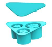 Silicone Ice Molds, Ice Cube Tray, Easy Release Ice Molds|Creative Large Silicone Ice Cube Molds with Lid, Easy Release Foldable Ice Cube Tray with 3 Grids