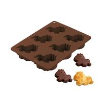 Silicone Ice Mould - Reusable Non-Stick Silicone 6 Cavities | Ice Tray in the Shape of Coffee Animals | Suitable for Home Bar Restaurant Parties Summer Drinks Cocktail