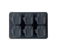 Silicone Ice Mould - Silicone Freezer Moulds TV Format | 6 Compartments Non-Drip with Easy Extraction Lid for Drinks Home Kitchen Entertainment