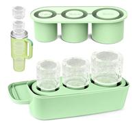 Silicone Ice Stick Moulds for Stanley Tumblers, Reusable Cylinder Ice Cube Tray for 30/40 oz Cups, Long Slim Ice Sticks for Cocktails, Water Bottles & Drinks (A)