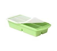 Silicone Ice Tray 4-Compartment Easy Release Silicone Ice Tray(3) | food silicone, -40C to 230C safe, leak-proof lid, easy -out design, dishwasher safe base