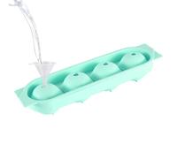 Silicone Ice Tray | 4 Compartments Easy Demould, Ice Mould - for Women Men Home Parties Apartment Bar Picnic Drinks Wine Juices Whisky