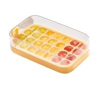 Silicone Ice Tray - Eced Cubes Trays, Easy Release Cold Tably with Lid for Freezer, Food Grade 28 Grid Icecubes Moulds, Reusable Kitchen Accessories for Coffee, Beer and Cup Freezer