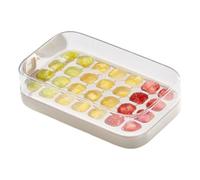 Silicone Ice Tray - Eced Cubes Trays, Easy Release Cold Tably with Lid for Freezer, Food Grade 28 Grid Icecubes Moulds, Reusable Kitchen Accessories for Coffee, Beer and Cup Freezer