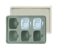 Silicone Ice Tray | TV Shape Food Silicone Mould for Cubes, 6 Non-Drip Compartments with Easy Extraction Lid for Drinks Home Kitchen Entertainment