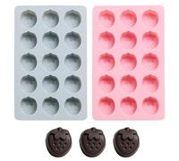 Silicone Ice Trays - 2 Pieces Freezer Making Container, Easy Release Molds for Restaurant Hotel Picnic Camping Home Family Gathering Birthday Party Wedding Durable Non Stick Flexible Mold