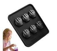 Silicone Ice Trays for Freezer | 3D 6-Cavity Cold Drink Making Tool,Ice Maker Molds | for Home Bar Office Apartment Party Summer Picnic Bartenders Entertainers Cocktail Drinks Wine Juice