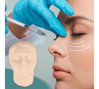 Silicone Injection Training Model for Facial Aesthetics, Manikin for Microsurgery Teaching and Facial Injection Techniques