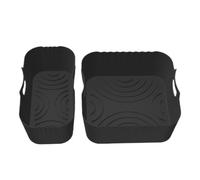 Silicone Insert for Air Fryer, Silicone Liners for Air Fryer Basket - 2 Pieces Reusable Non-Stick Removable Grill for Cooking Food in the Oven Vegetables Carn