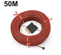 Silicone Insulated Carbon Fiber Cable with 12K Resistance and Infrared Capabilities for Safe and Effective Heating Solutions (50 m)