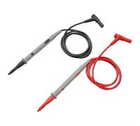 Silicone Insulated Multimeter Plug Leads 20a 1000v Cat Ii with for Highly for Fine Needle Test and Cables Covers 90cm Banana Probes Voltmeter Probe for Protective (Silver)