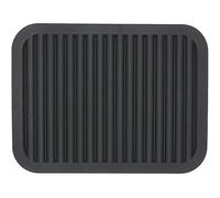 Silicone Insulated Placemat Pot Mat Dining Table Mat Large Wave Black 2pcs