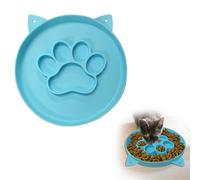 Silicone Interactive Slow Feeder Cat Bowl,Cute cat Scratch Puzzle Feeder Slow Feeding cat Bowl Suitable for All Dry and Wet Foods