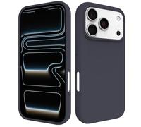 Silicone iPhone 17 Pro Max Case 6.9", Soft Ultra Slim Protective Shockproof Liquid Silicone Phone Case Compatible with iPhone 17 Pro Max, Anti-Scratch Microfiber Lining, 6.9 inch (Midnight Blue)