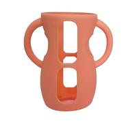 Silicone Jacket - 240ml Glass Flask Shield, Guard, Grip Handles, Drop Proof Cover for Nursing Trip Kitchen Travelcase Picnic Garden Shower Carry Bag Organizer Easy Clean CarePlusOK