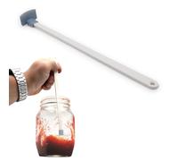 Silicone Jar Bottom Cleaner, Long Handle 22.5 cm, Ideal for Jams, Honey, Sauces, Dishwasher Safe, Ultimate Spatula for Kitchen Versatile