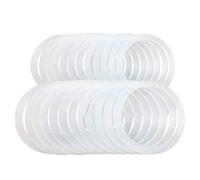 Silicone Jar Gaskets | 10Pcs Rubber Seals for Glass Jars | Replacement Silicone Seals for Kilner Jars | Reusable Food Grade Silicone Seals, Leakproof Gasket Sealing Rings Fits Most Sizes