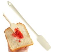 Silicone Jar Spatula - 28.3x3.2cm | Long Handle Butter Scraper Spreader | Heat Resistant Baking Cream Cake Spatula | Kitchen Jar Scraper Tool for Butter Jam Mixing Use
