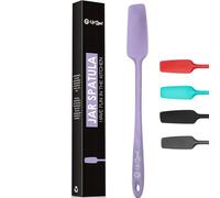 Silicone Jar Spatula | 600F Heat Resistant Non-Stick Rubber Scraper | Perfect for Jars, Smoothies, Blenders | One Piece Utensils | Durable Kitchen Cookware (UpGood Professional Spatulas) (Purple)
