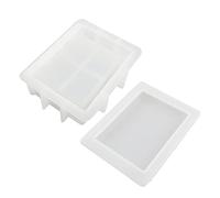 Silicone Jewelry Box Molds with Lid Book-Shape Case Mold for Making Storage Organizer for Case Ti Clay for for Kids Polymer Silicone Shapes Oven Safe for Adults Making