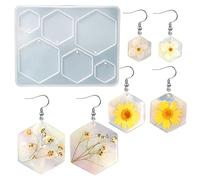 Silicone Jewelry Mold - Round Diamonds Shape, Food-Grade for Earrings, Pendants, Bracelets | DIY Crafting & Jewelry Making Tools for Artists