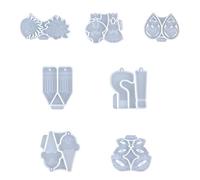 Silicone Jewelry Molds Set, Versatile Durable Design with Multiple Shapes for Earrings Pendants Charms, Epoxy Resin Art, DIY Crafting, Handmade Jewelry