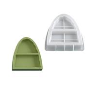 Silicone Jewelry Organizers Mould for Resin Casting with Arched Designs and Double Compartment Storage Tray