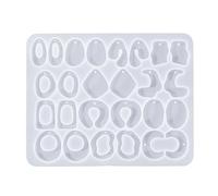 Silicone Jewelry Pendant Mold with Artistic Geometric Pattern