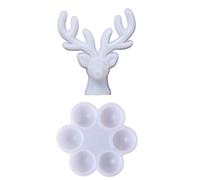 Silicone Jewelry Storage Box Mold for DIY Earring Bead Crafts | Sturdy Reusable Resin Casting Tool, Smooth White Finish, Portable Workshop Mold for Artists