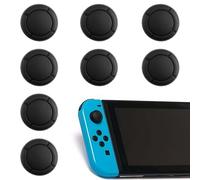 Silicone Joystick Thumb Stick Caps for Nintendo for Switch Joycon,Replacement Button Caps - Thumb Grips- Easy Installation, Enhanced Gaming Experience （4 Pairs black） (4 pairs of black)