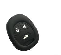 Silicone Key Case Cover - for Saab 9-3 9-5 - 3 Button Remote Holder - Food grades Soft Protection Shell - Odorless Strudy Car Key Skin - Black