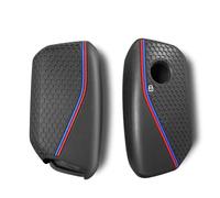 silicone key cover holder key case accessories For B-MW X1 U11 X7 X5 G05 LCI I7 IX XM Series 7 740Li U06 G81 M3 2023 2024-1 PC black(red blue)
