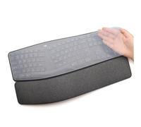 Silicone Keyboard Cover for Logitech Ergo K860 Wireless Ergonomic Keyboard, K860 Split Keyboard Protective Accessories -Clear