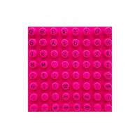 Silicone Keyboard Cover for Nail Art Typing, Non-Stick Nail Protector Pad with Printed Keys, Typing Aid for Acrylic Nails, Self-Adhesive Keyboard Skin(Pink)