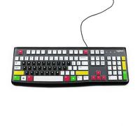 Silicone Keyboard Cover for Silicone Keyboard Cover Skin for Logitech K120 / MK120 Ergonomic Desktop USB Wired Keyboard Dustproof Waterproof Protector Skin (K120 Colorful)