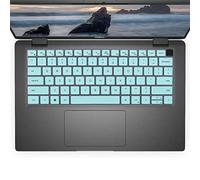 Silicone Keyboard Cover Skin for 15.6" Dell Latitude 7520 9510 9520, 14" Dell Latitude 5420 5430 5431 7410 7420 7430 9420 9430 Laptop Keyboard Protective Skin (Mint)