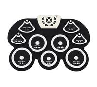 Silicone Kids Electronic Set with Roll Up Practice Pad and Foot Pedal (#1)