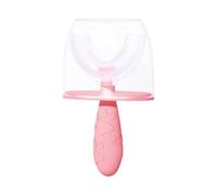 Silicone Kids Toothbrush Round Design for Toddler 2-6 Years Soft Bristles Chewable Teether Fun Cartoon Patterns Promotes Dentals Hygiene Habits Children ' s Dentals Brush